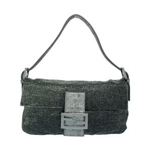 Fendi Baguette Beaded Sequins Shoulder Bag